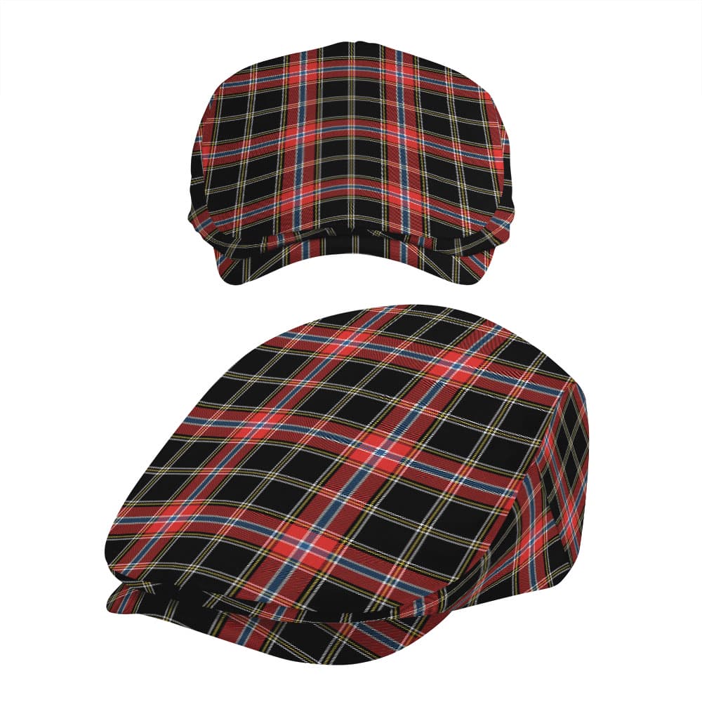 Scottish Norwegian Night Tartan Flat Cap - Image 5