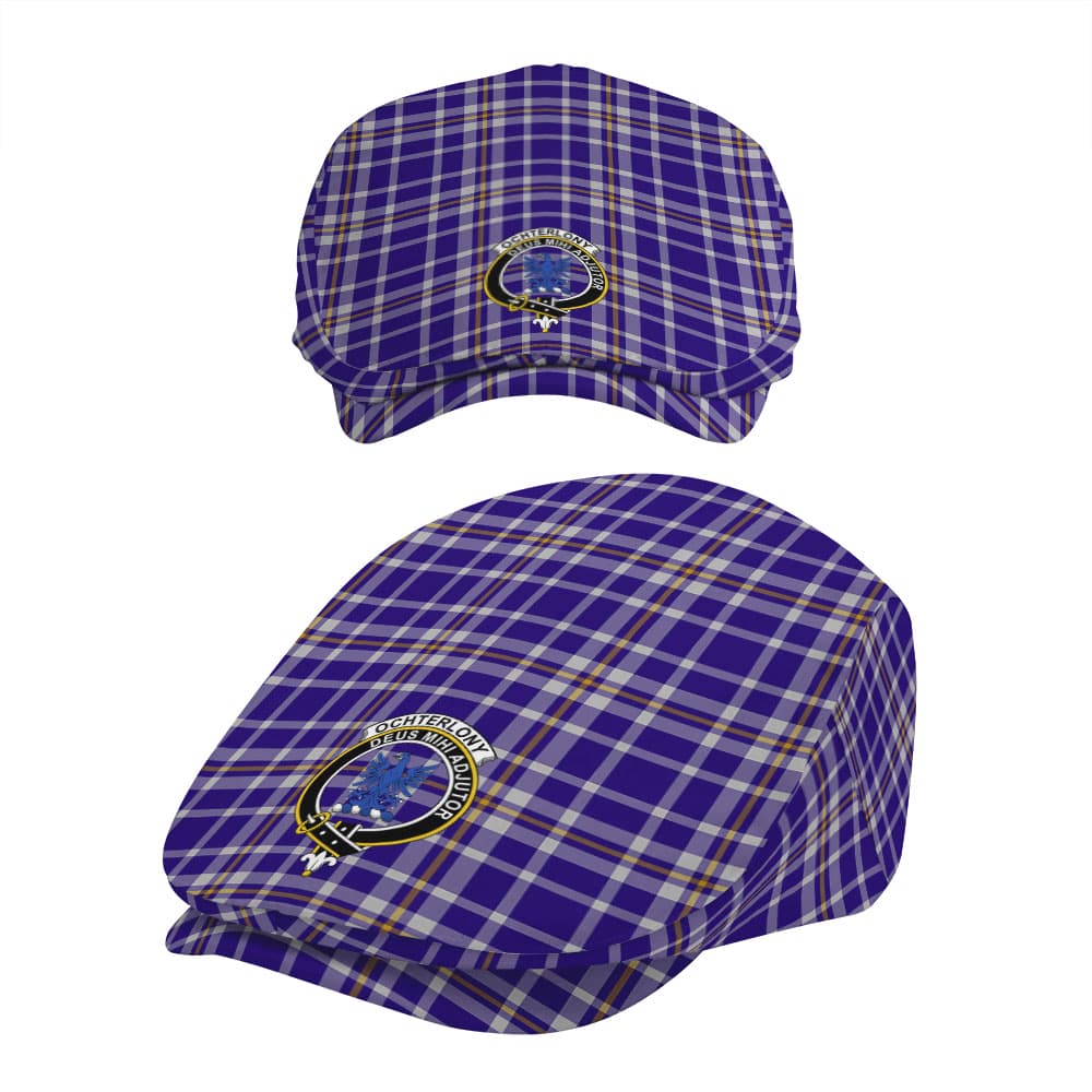 Scottish Ochterlony Clan Badge Tartan Flat Cap - Image 5