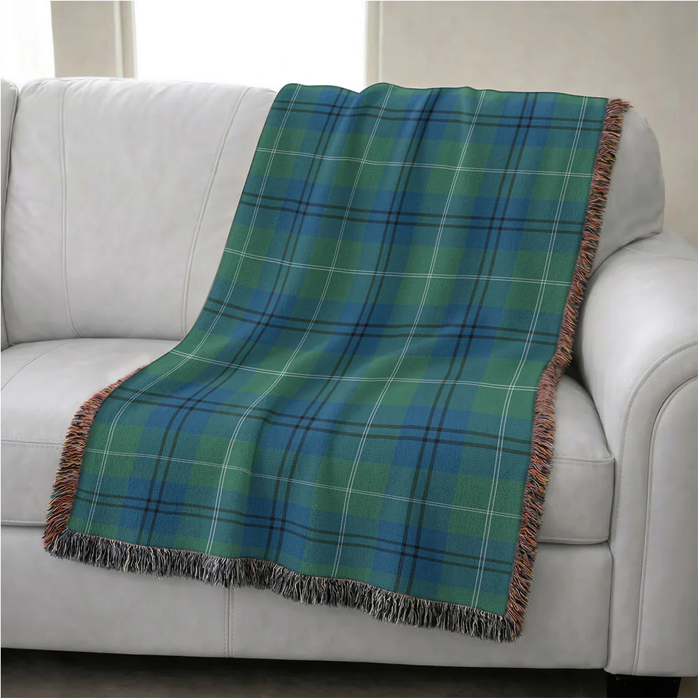 Scottish Oliphant Ancient Clan Badge Tartan Woven Blanket - Image 4