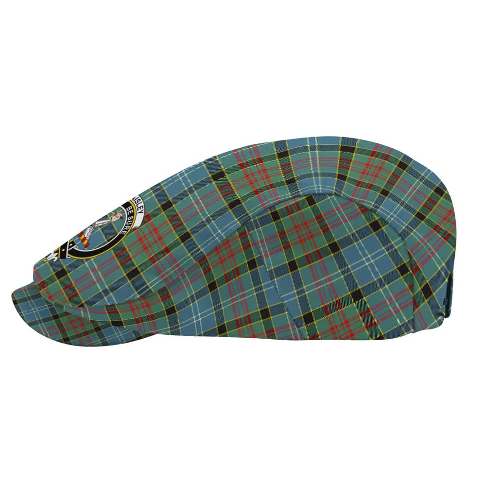 Scottish Paisley Clan Badge Tartan Flat Cap - Image 3