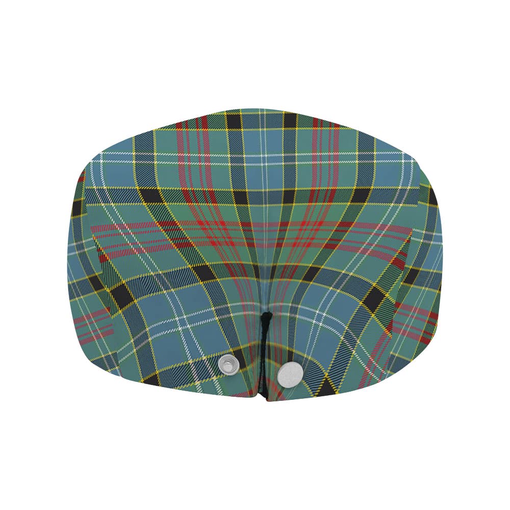 Scottish Paisley Clan Badge Tartan Flat Cap - Image 4