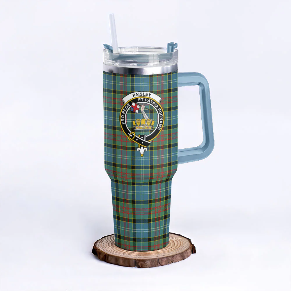 Scottish Paisley District Clan Badge Tartan 40oz Tumbler - Image 5