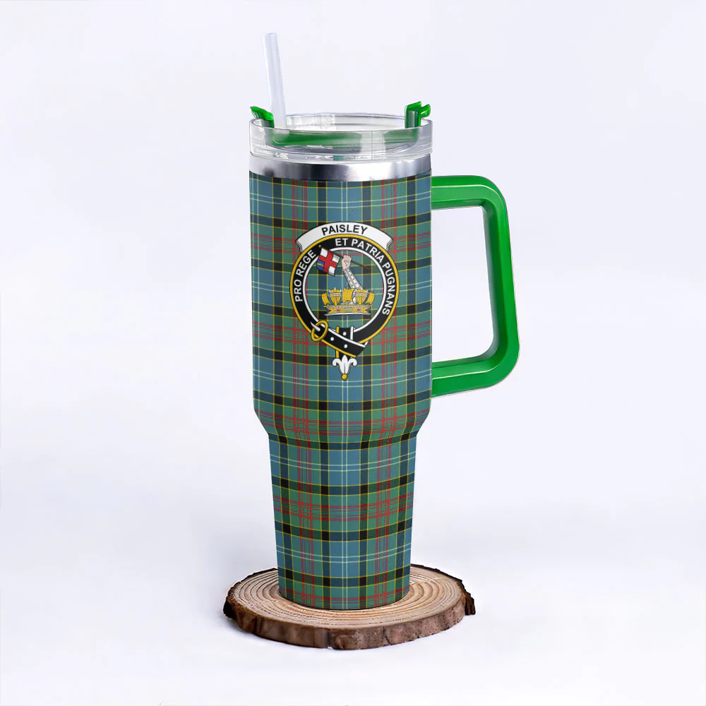 Scottish Paisley District Clan Badge Tartan 40oz Tumbler - Image 8