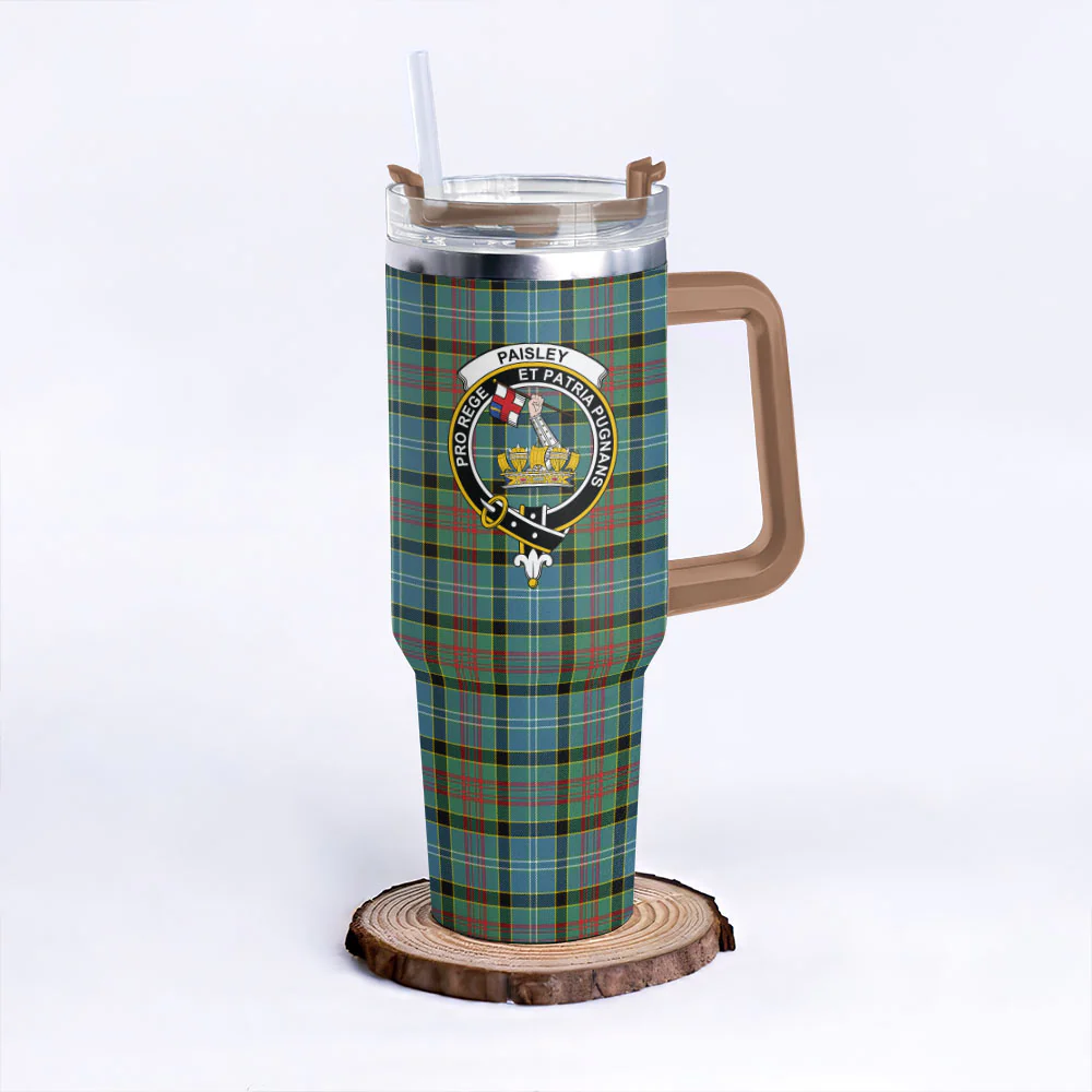 Scottish Paisley District Clan Badge Tartan 40oz Tumbler - Image 9