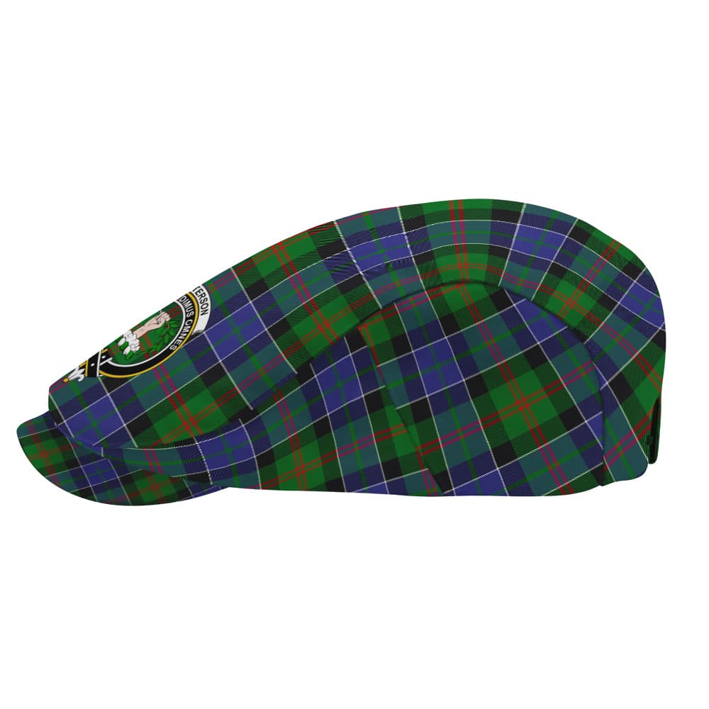Scottish Paterson Clan Badge Tartan Flat Cap - Image 3
