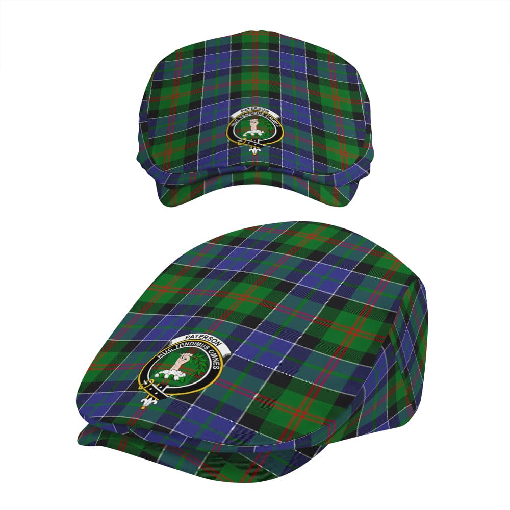 Scottish Paterson Clan Badge Tartan Flat Cap - Image 5