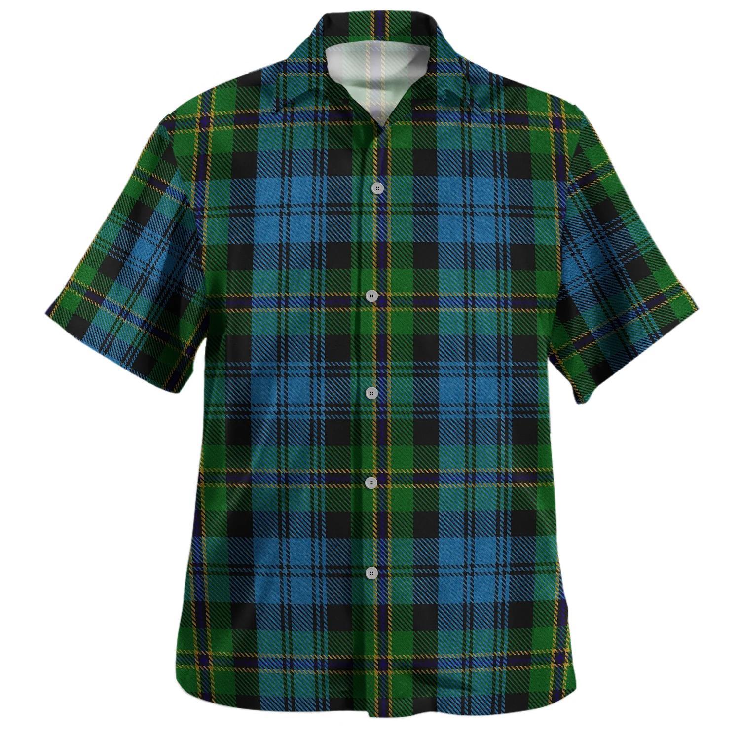 Scottish Polaris Military Clan Badge Tartan Hawaiian Shirt