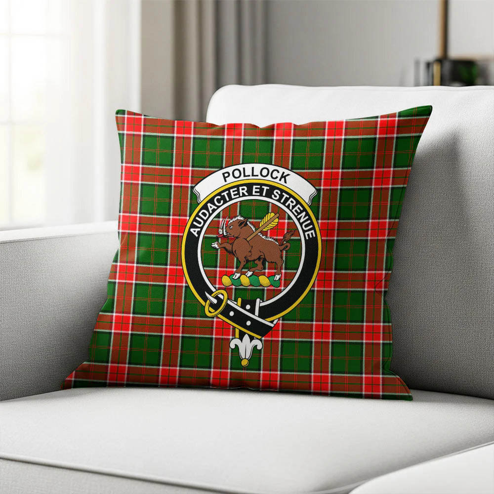 Scottish Pollock Modern Clan Badge Tartan Pillow Case - Image 2
