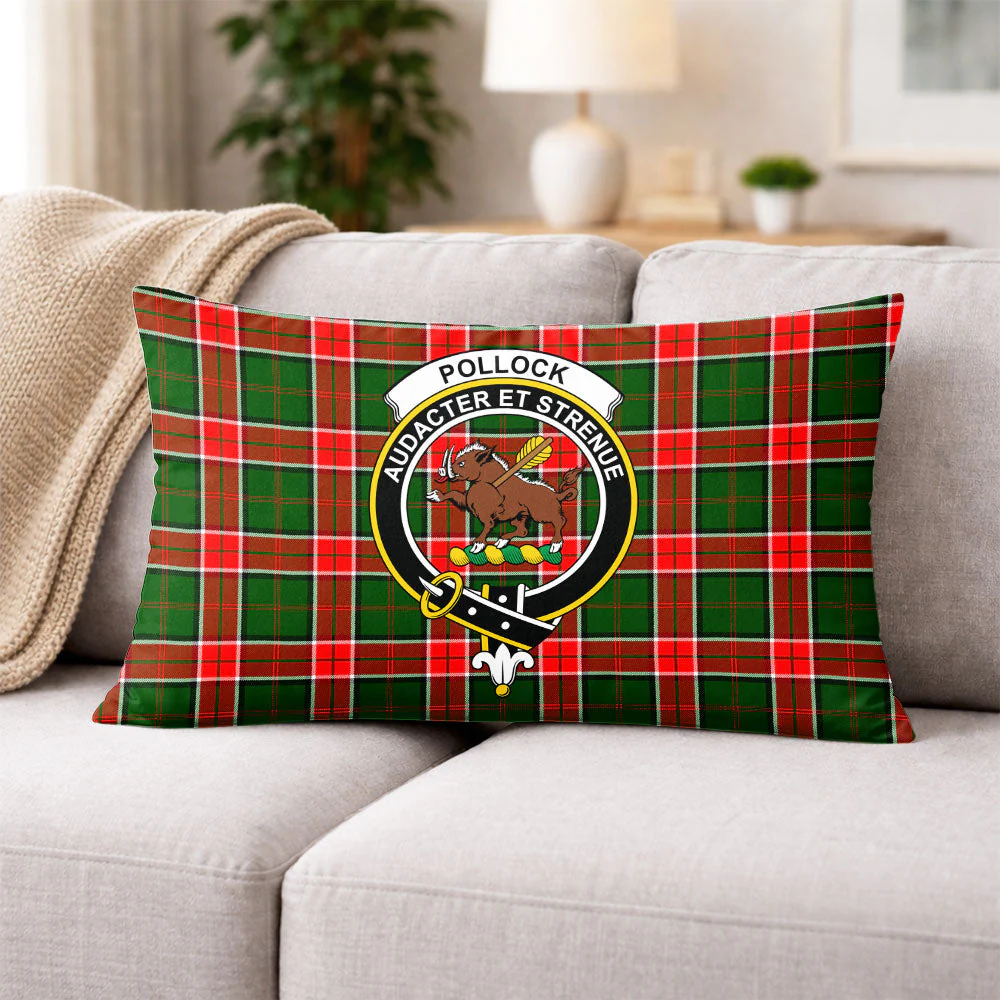 Scottish Pollock Modern Clan Badge Tartan Pillow Case - Image 3