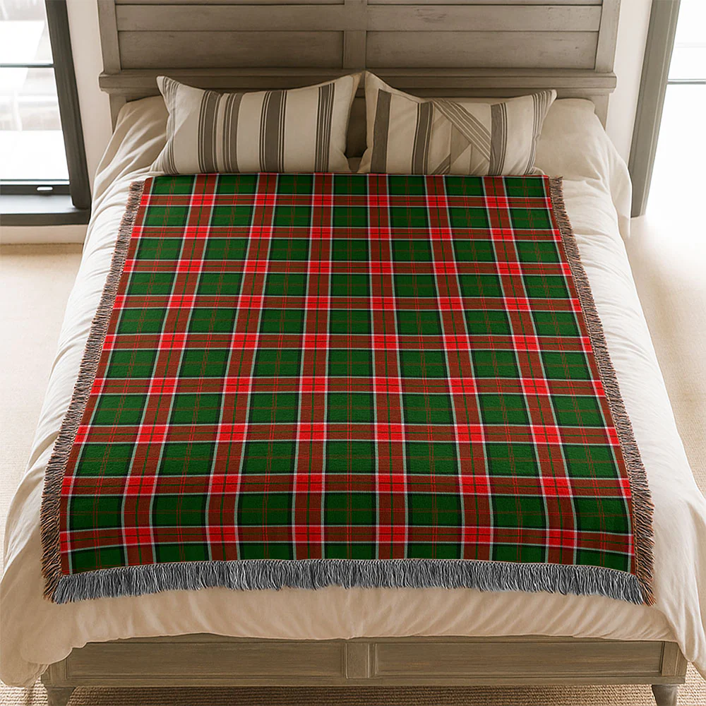 Scottish Pollock Modern Clan Badge Tartan Woven Blanket - Image 3