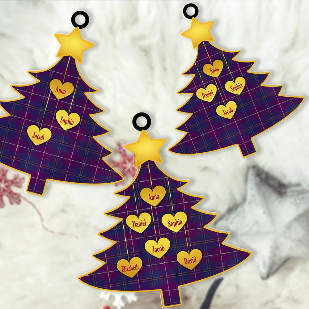 Scottish Pride of Glencoe Tartan Ornament Custom Family Christmas Tree - Image 2