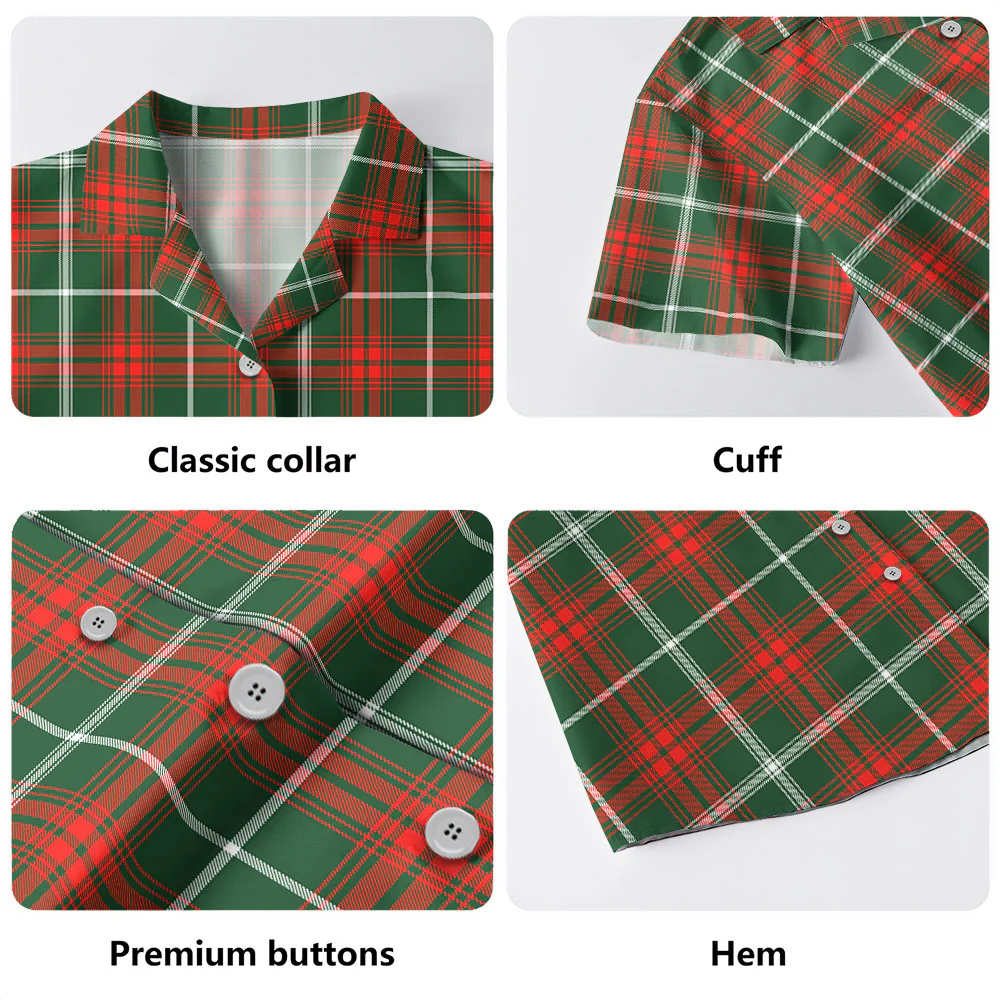 Scottish Prince of Wales Tartan Hawaiian Shirt - Image 3