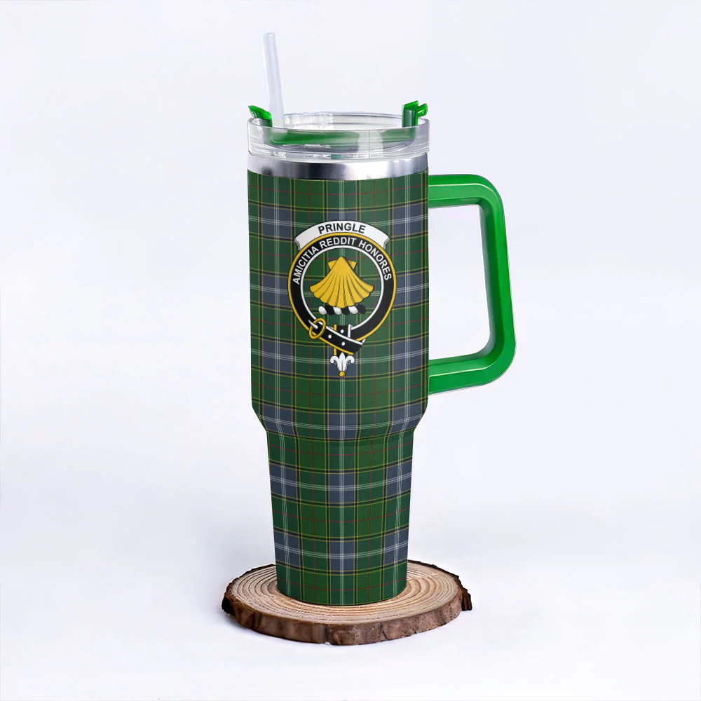 Scottish Pringle Clan Badge Tartan 40oz Tumbler - Image 8
