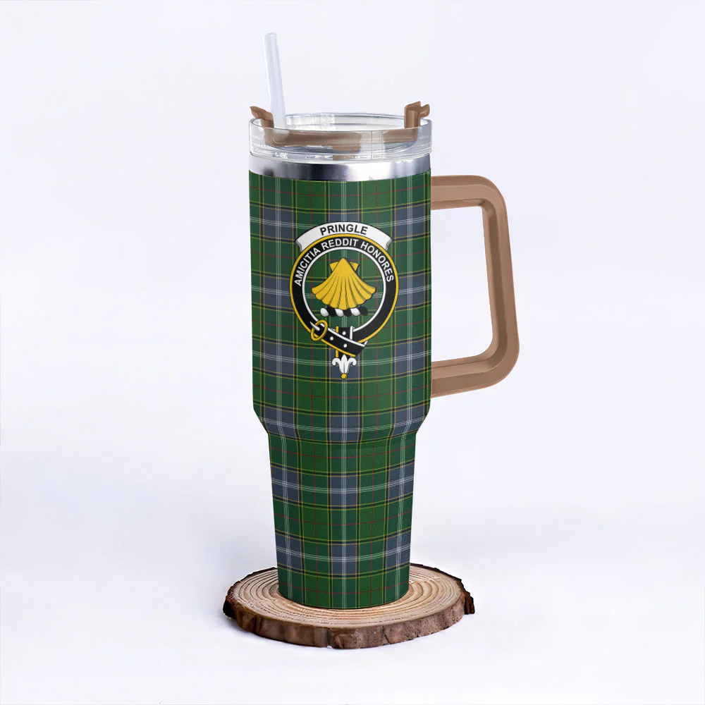 Scottish Pringle Clan Badge Tartan 40oz Tumbler - Image 9