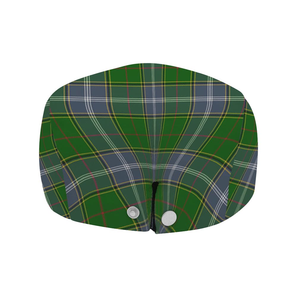 Scottish Pringle Clan Badge Tartan Flat Cap - Image 4