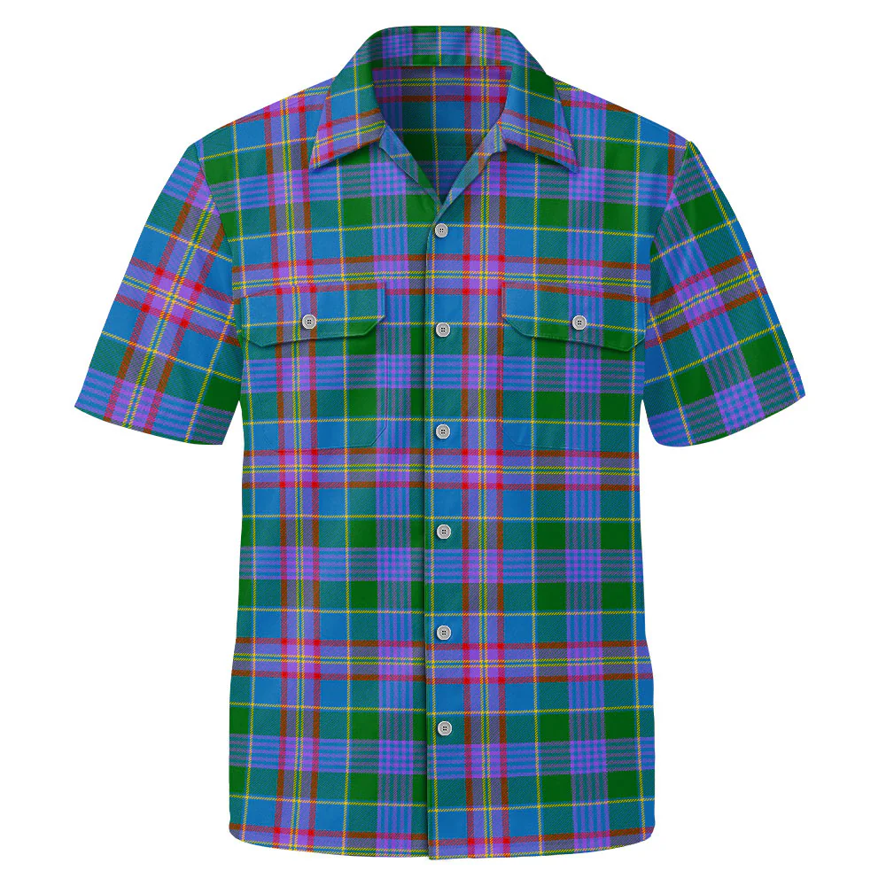 Scottish Ralston Clan Badge Tartan Short Sleeve Work Shirt