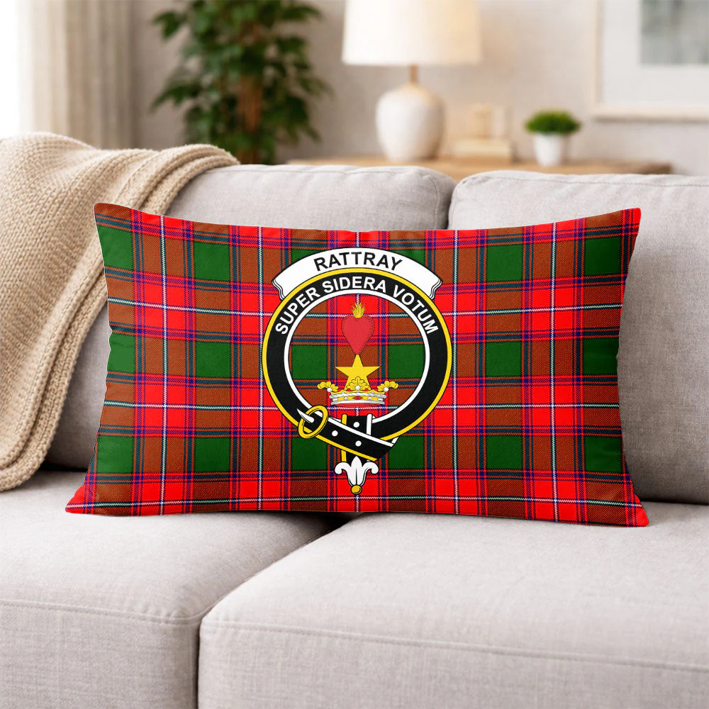 Scottish Rattray Modern Clan Badge Tartan Pillow Case - Image 3