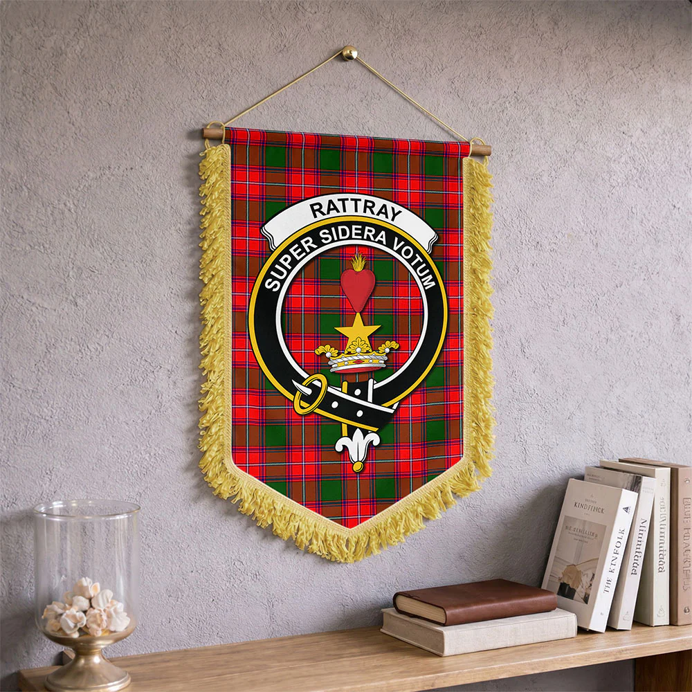 Scottish Rattray Modern Clan Badge Tartan Wall Hanging Banner - Image 2