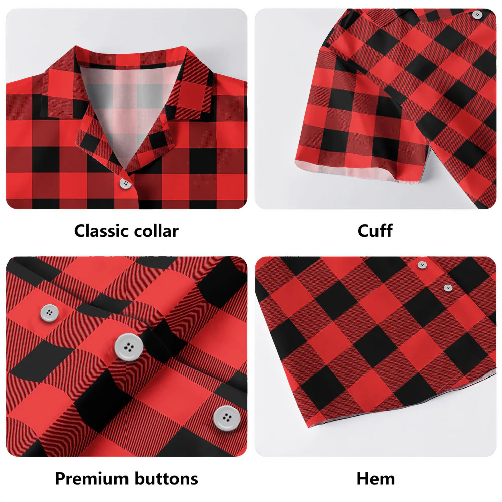 Scottish Rob Roy MacGregor Modern Tartan Hawaiian Shirt - Image 3
