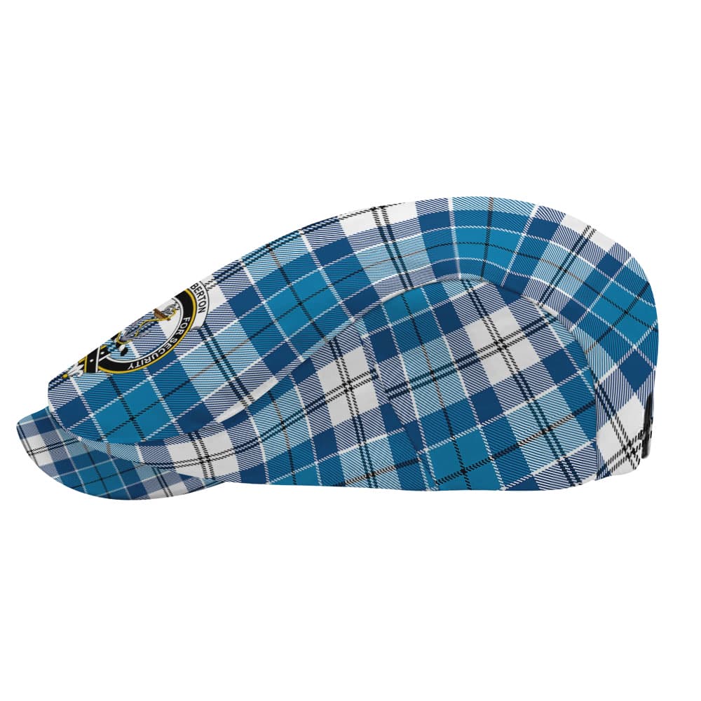 Scottish Roberton Clan Badge Tartan Flat Cap - Image 3