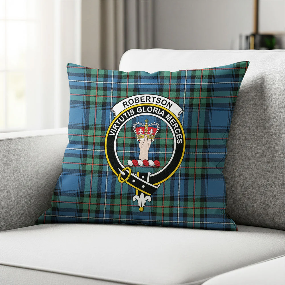 Scottish Robertson Hunting Ancient Clan Badge Tartan Pillow Case - Image 2