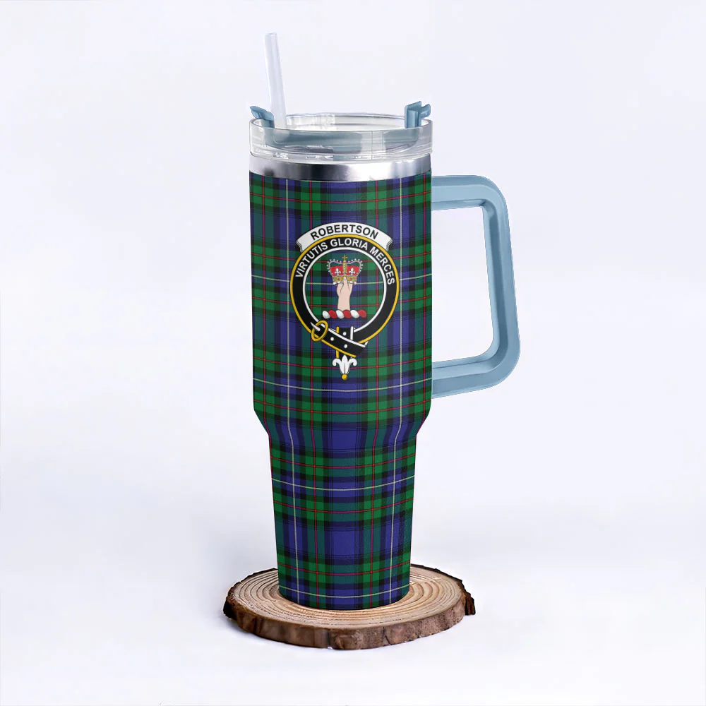 Scottish Robertson Hunting Modern Clan Badge Tartan 40oz Tumbler - Image 5