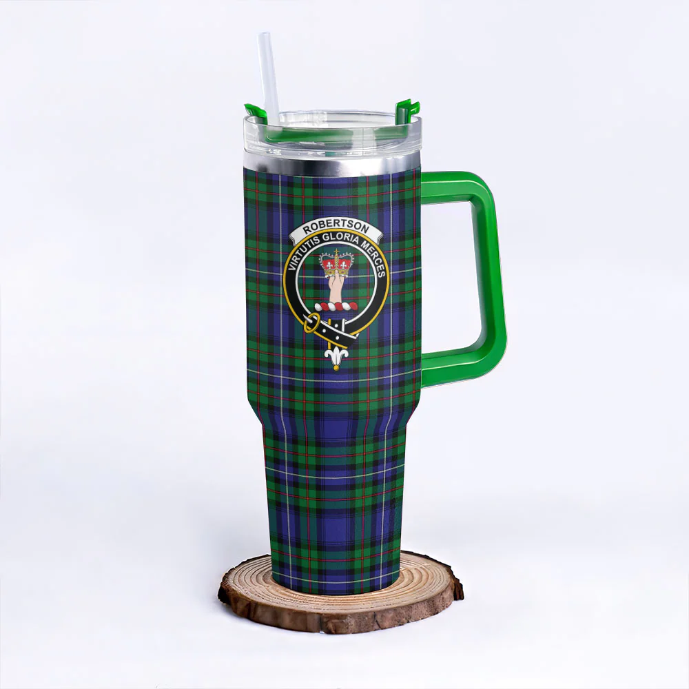 Scottish Robertson Hunting Modern Clan Badge Tartan 40oz Tumbler - Image 8