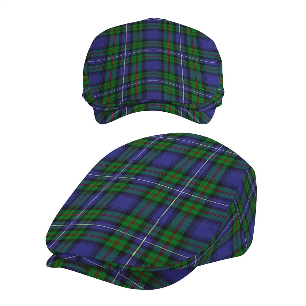 Scottish Robertson Hunting Modern Tartan Flat Cap - Image 5