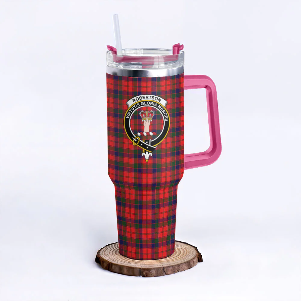 Scottish Robertson Modern Clan Badge Tartan 40oz Tumbler - Image 7
