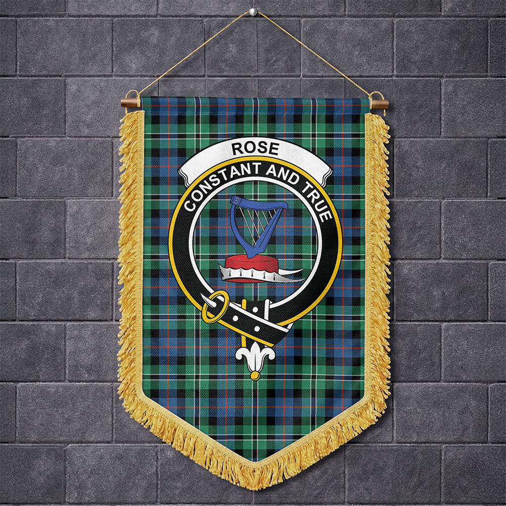 Scottish Rose Hunting Ancient Clan Badge Tartan Wall Hanging Banner