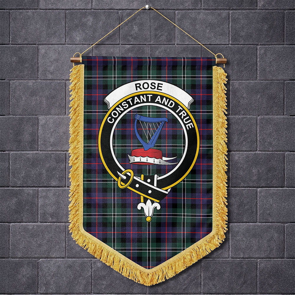 Scottish Rose Hunting Modern Clan Badge Tartan Wall Hanging Banner