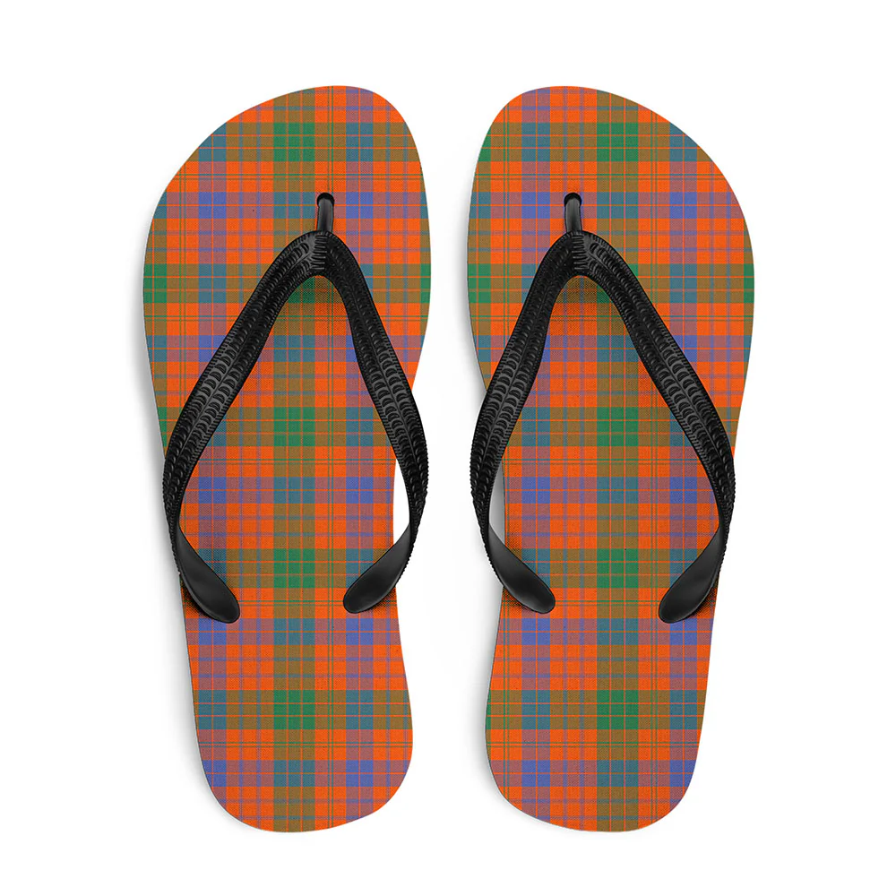 Scottish Ross Ancient Clan Badge Tartan Flip Flops