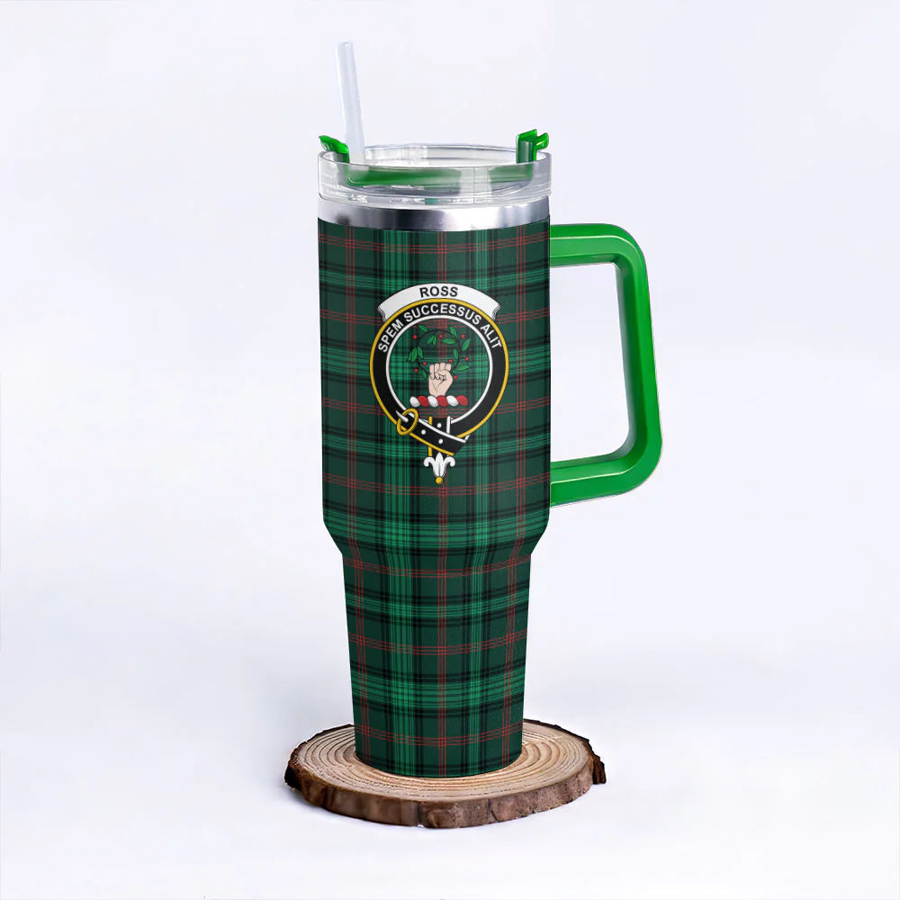 Scottish Ross Hunting Modern Clan Badge Tartan 40oz Tumbler - Image 8