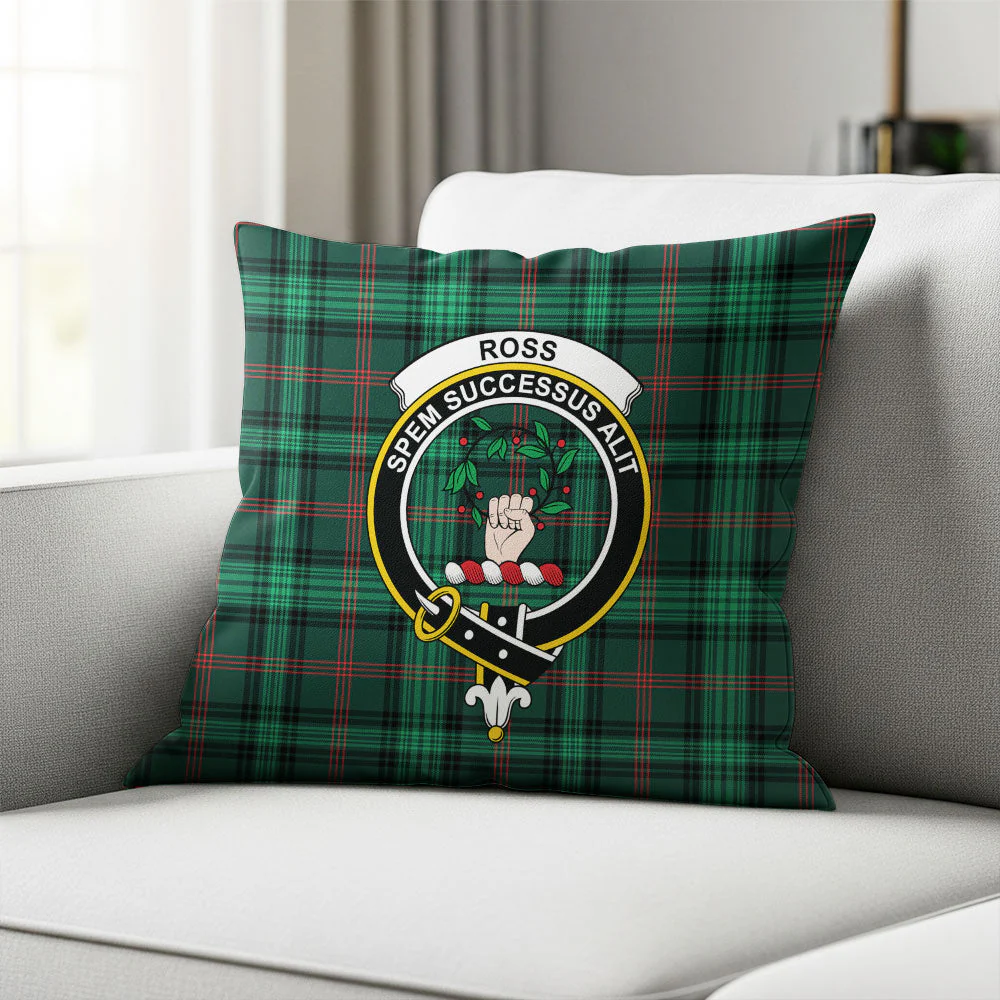 Scottish Ross Hunting Modern Clan Badge Tartan Pillow Case - Image 2