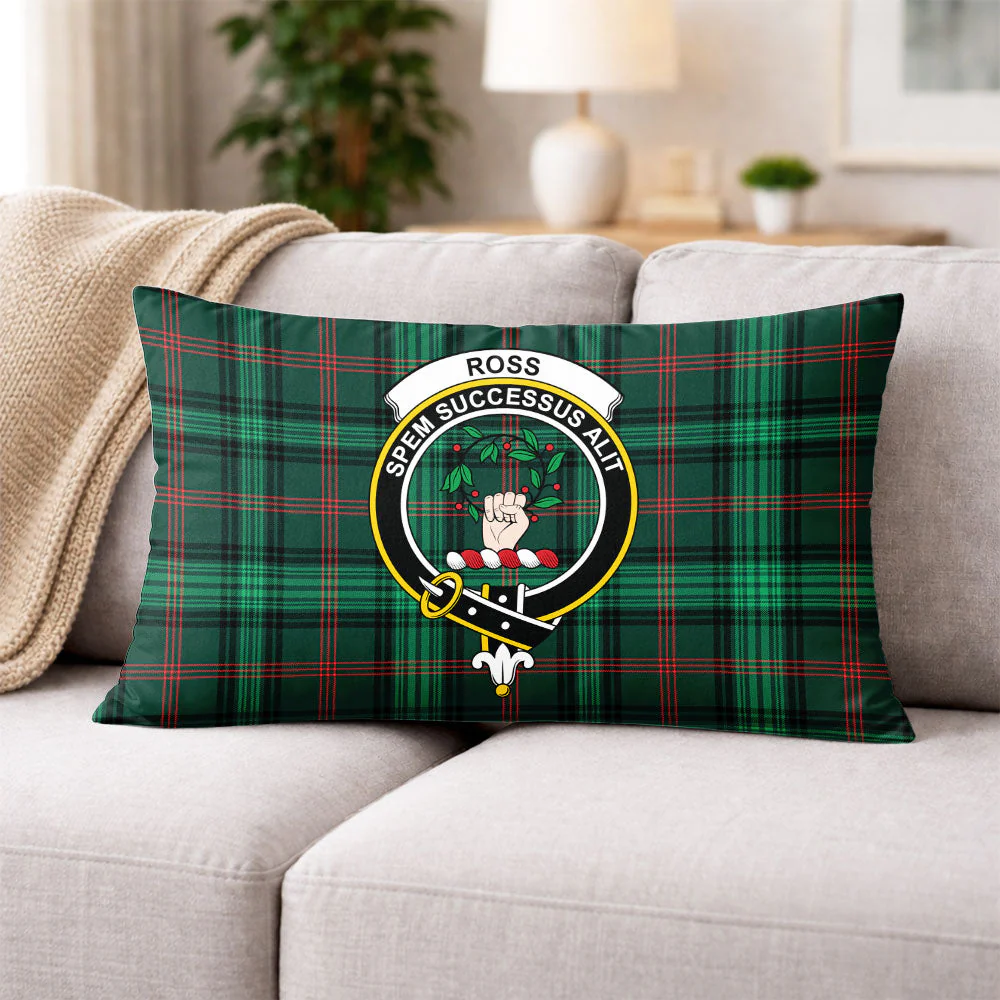 Scottish Ross Hunting Modern Clan Badge Tartan Pillow Case - Image 3