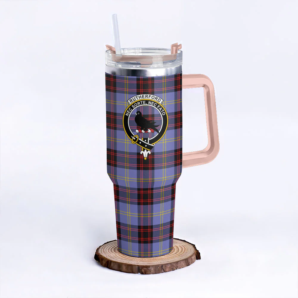 Scottish Rutherford Clan Badge Tartan 40oz Tumbler - Image 4