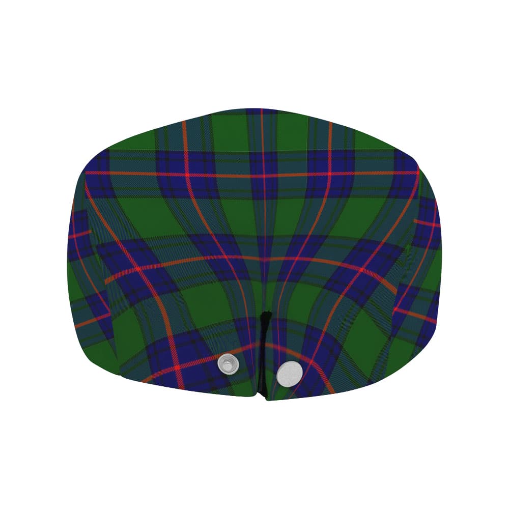 Scottish Schaw (of Sauchie) Clan Badge Tartan Flat Cap - Image 4