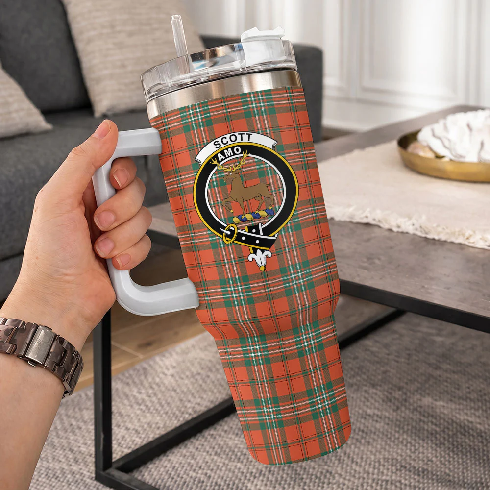 Scottish SCOTT ANCIENT Clan Badge Tartan 40oz Tumbler - Image 10