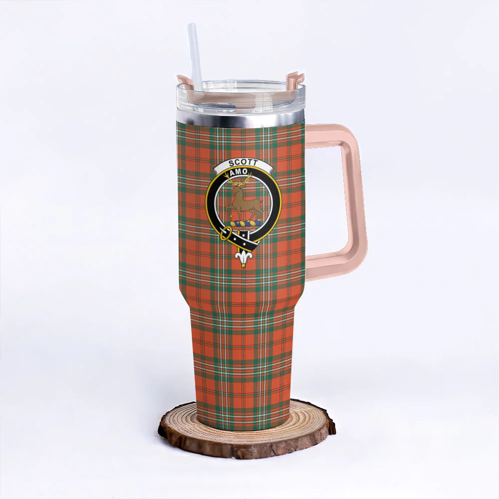 Scottish SCOTT ANCIENT Clan Badge Tartan 40oz Tumbler - Image 4