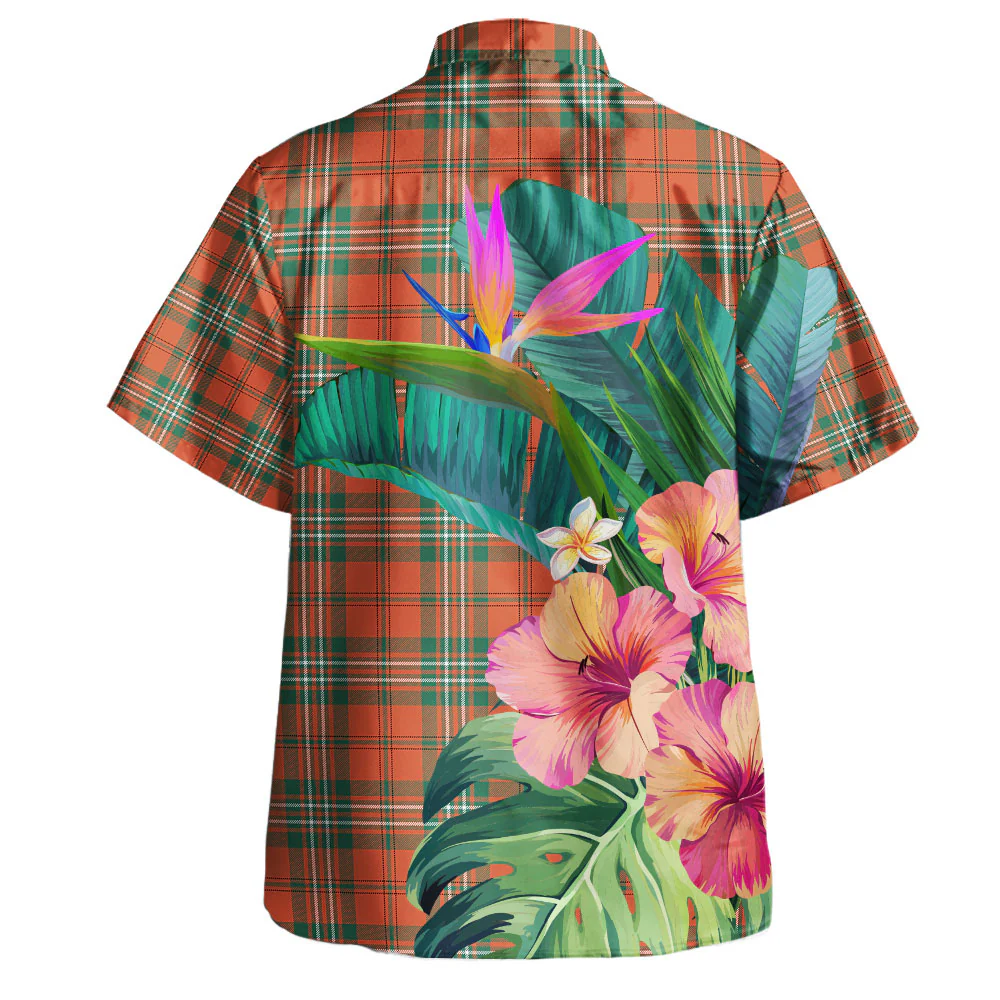 Scottish SCOTT ANCIENT Clan Badge Tartan Hawaiian Shirt Bouquet Tropical Style - Image 4