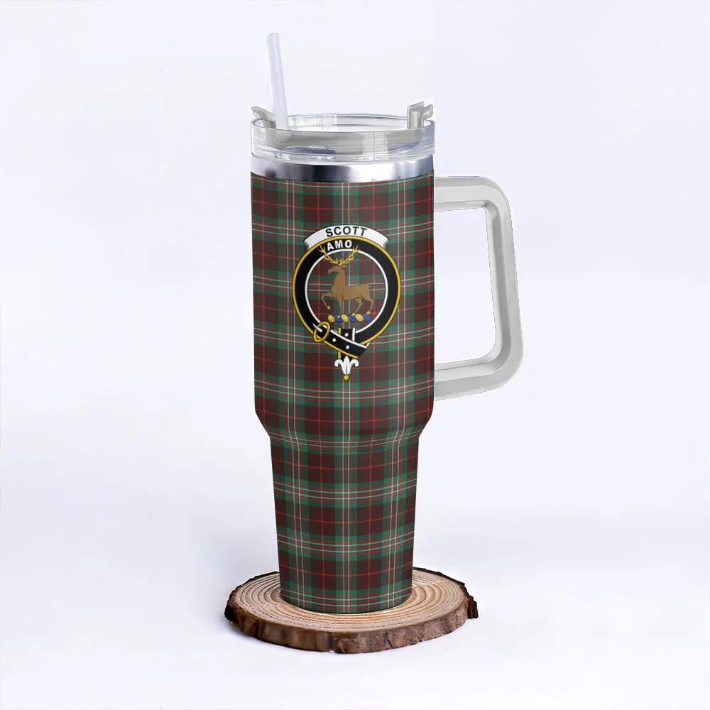 Scottish SCOTT BROWN ANCIENT Clan Badge Tartan 40oz Tumbler