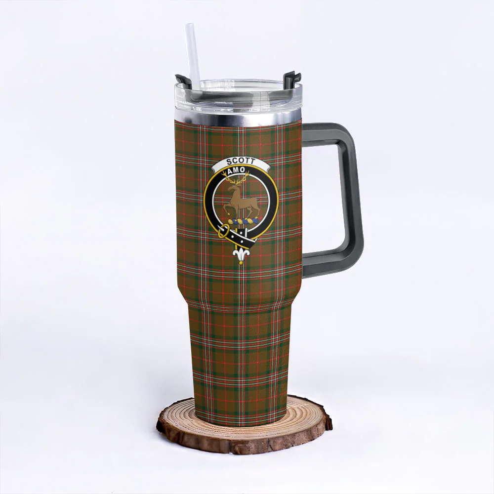 Scottish SCOTT BROWN MODERN Clan Badge Tartan 40oz Tumbler - Image 6