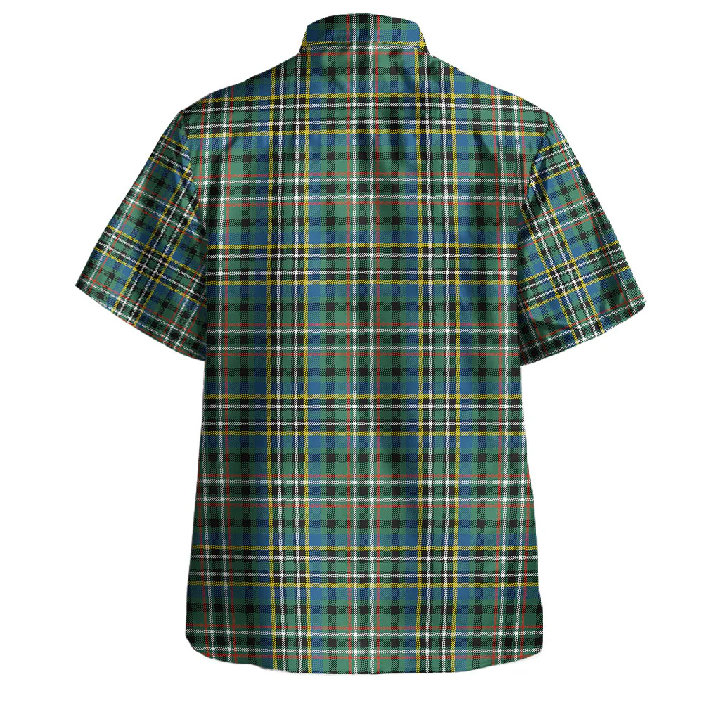 Scottish SCOTT GREEN ANCIENT Clan Badge Tartan Hawaiian Shirt - Image 3