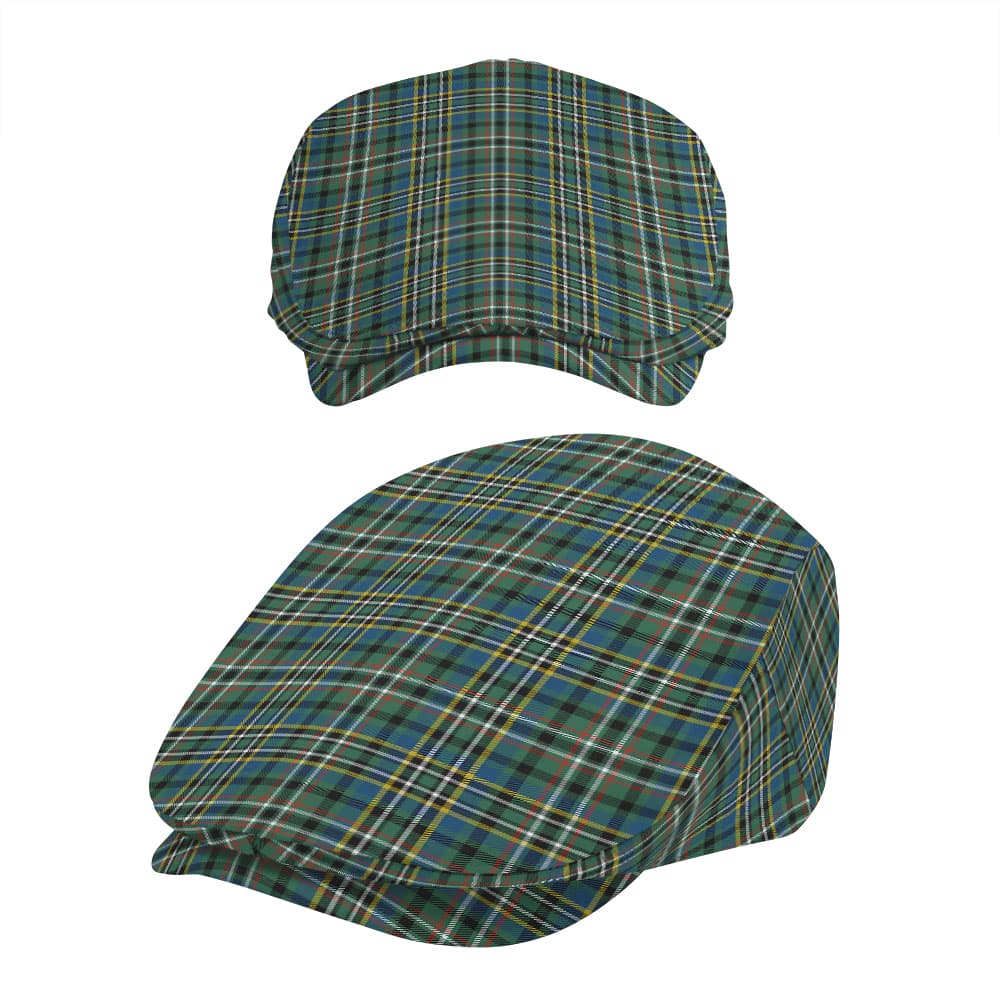 Scottish Scott Green Ancient Tartan Flat Cap - Image 5