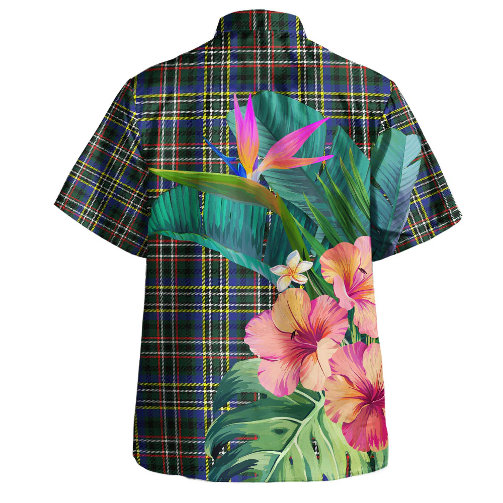 Scottish SCOTT GREEN MODERN Clan Badge Tartan Hawaiian Shirt Bouquet Tropical Style - Image 4