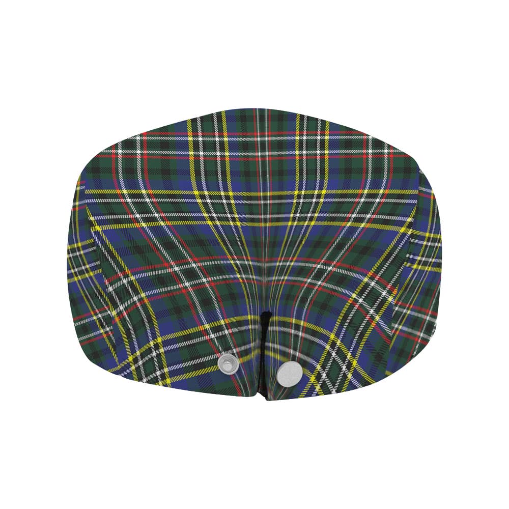Scottish Scott Green Modern Tartan Flat Cap - Image 4