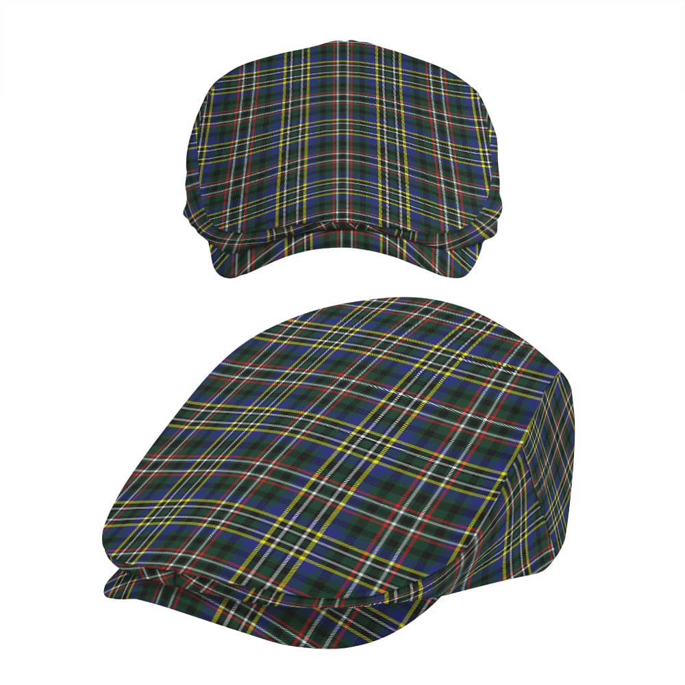 Scottish Scott Green Modern Tartan Flat Cap - Image 5