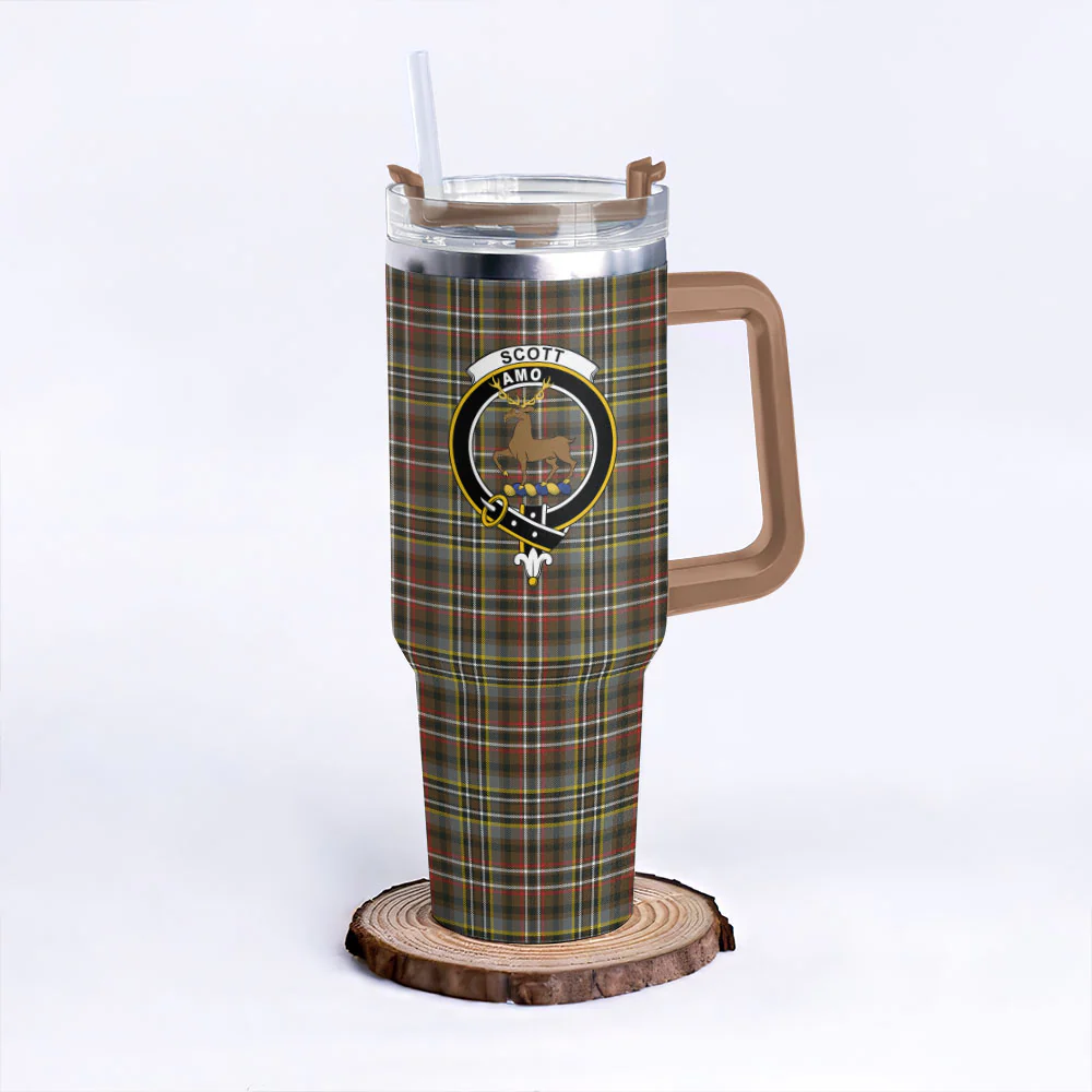 Scottish SCOTT GREEN WEATHERED Clan Badge Tartan 40oz Tumbler - Image 9