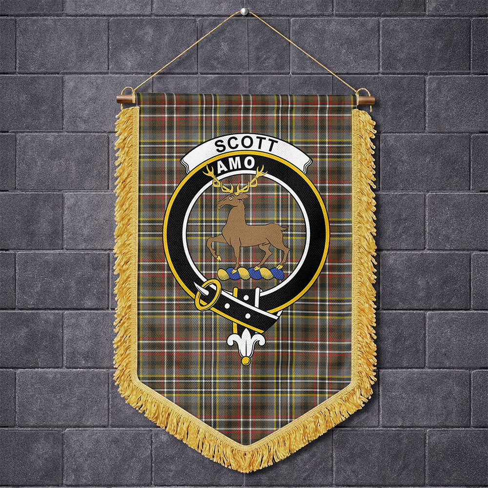 Scottish SCOTT GREEN WEATHERED Clan Badge Tartan Wall Hanging Banner