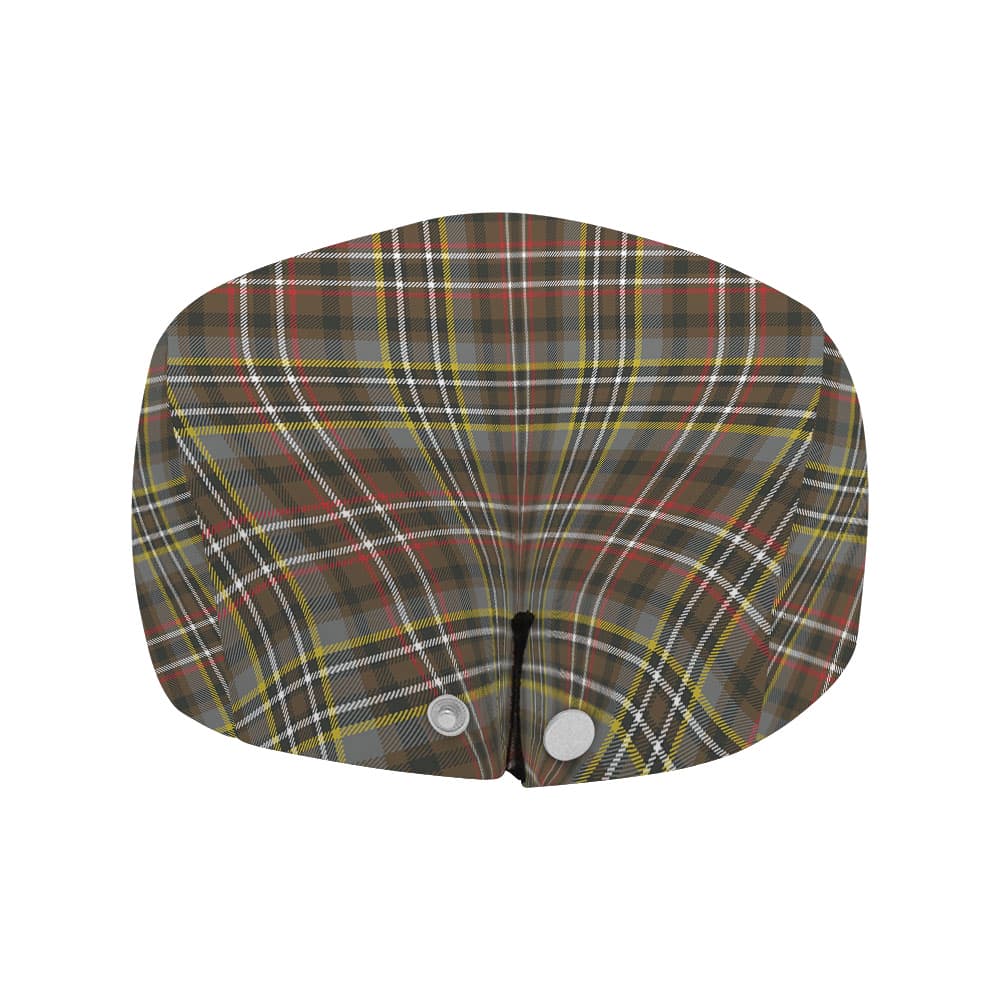 Scottish Scott Green Weathered Tartan Flat Cap - Image 4